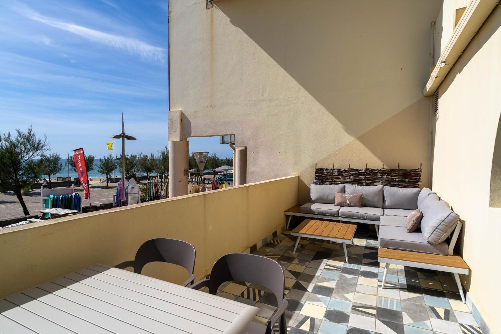 La Dune D'Or - Vue Mer, Studio Face A La Plage Avec Terrasse Soorts-Hossegor Exterior foto