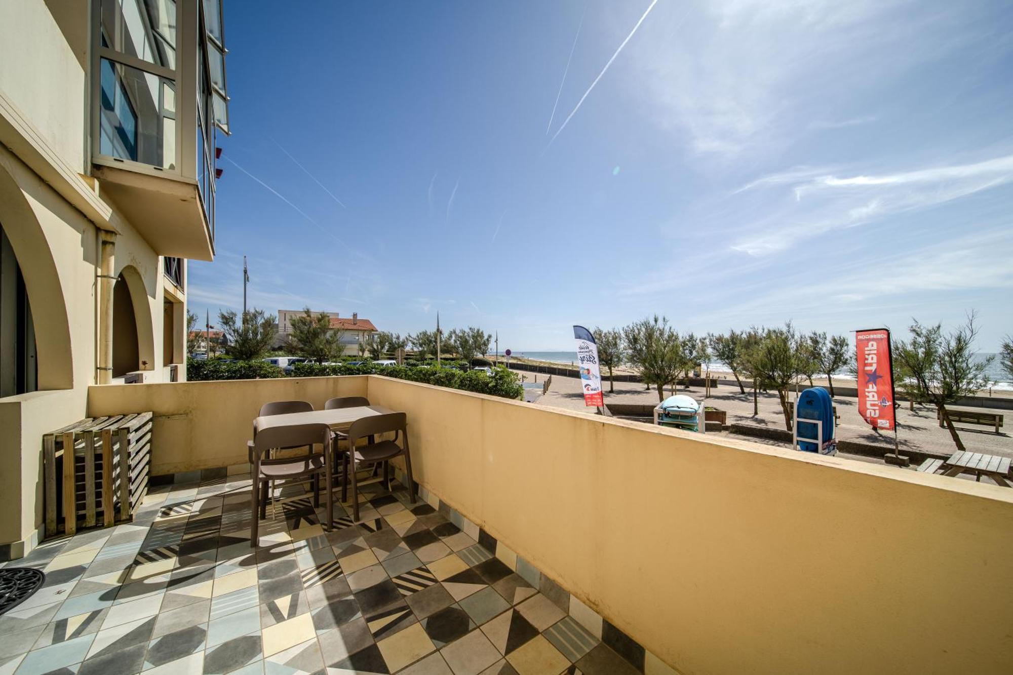 La Dune D'Or - Vue Mer, Studio Face A La Plage Avec Terrasse Soorts-Hossegor Exterior foto